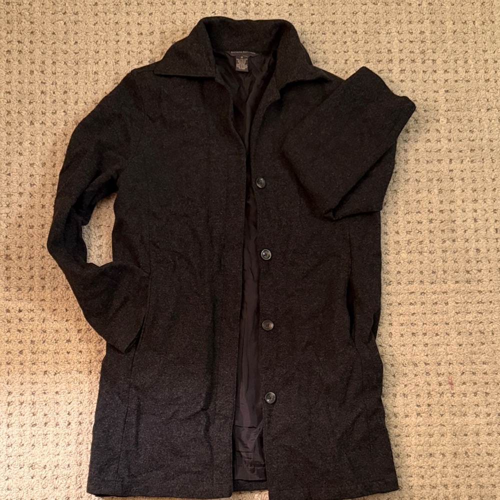 Banana Republic Charcoal Wool Blend Jacket